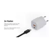 Cargador de pared Xtorm 20W GaN² Ultra — 20 W, USB-C, para interior, blanco
