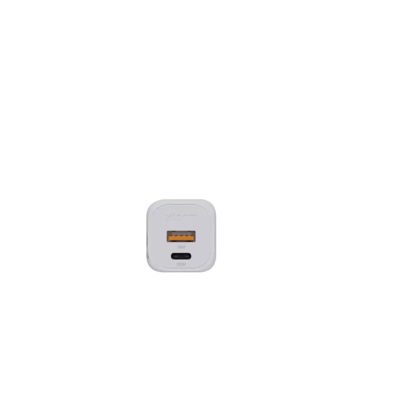 Cargador de pared Xtorm 20W GaN² Ultra — 20 W, USB-C, para interior, blanco