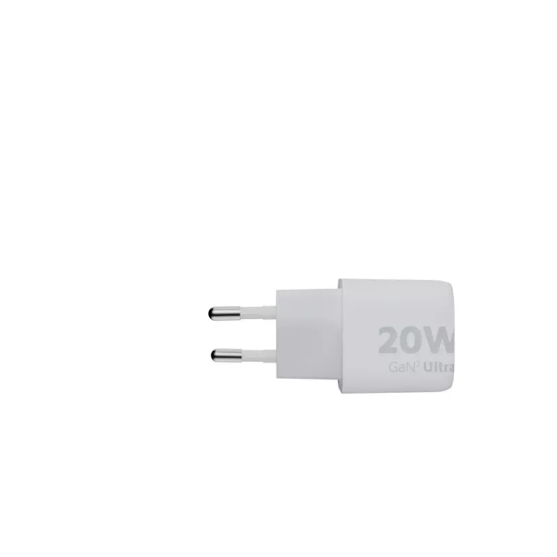 Cargador de pared Xtorm 20W GaN² Ultra — 20 W, USB-C, para interior, blanco