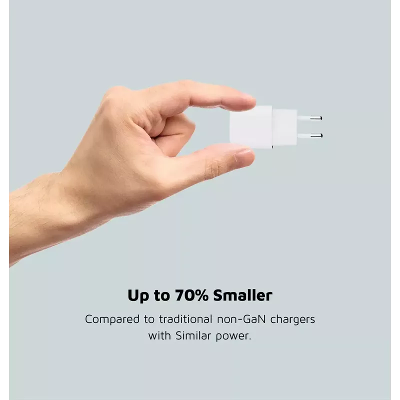 Cargador de pared Xtorm 20W GaN² Ultra — 20 W, USB-C, para interior, blanco