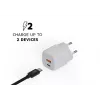 Cargador de pared Xtorm 20W GaN² Ultra — 20 W, USB-C, para interior, blanco