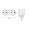 Enchufe inteligente Avanca International BV Hombli Smart Socket Duo EU — Wi‑Fi, 220–250 V, 50–60 Hz, 3540 W, interior, blanco