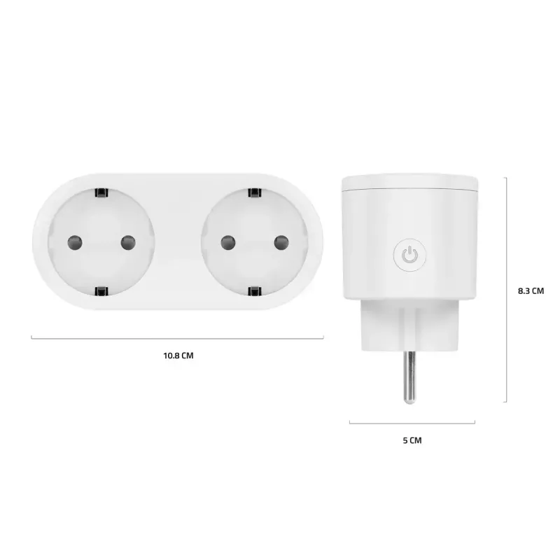 Enchufe inteligente Avanca International BV Hombli Smart Socket Duo EU — Wi‑Fi, 220–250 V, 50–60 Hz, 3540 W, interior, blanco