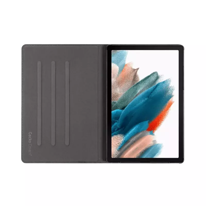 Funda tipo folio GeckoCovers para Galaxy Tab A8 (2021) — Easy-Click 2.0, terciopelo y piel sintética, soporte, pantalla de 10,5