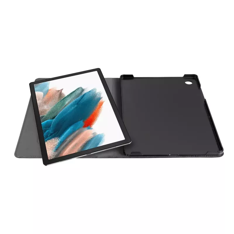 Funda tipo folio GeckoCovers para Galaxy Tab A8 (2021) — Easy-Click 2.0, terciopelo y piel sintética, soporte, pantalla de 10,5