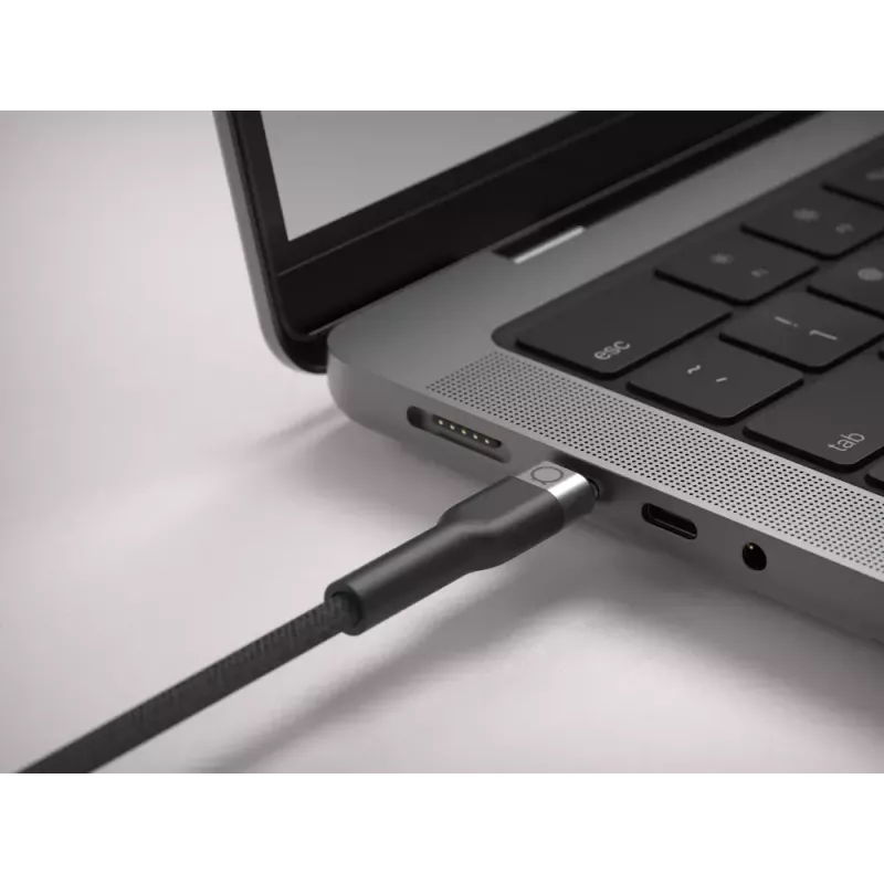 Cable USB-C a Lightning LINQ byELEMENTS 2 m certificado MFi Negro