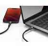 Cable USB-C a Lightning LINQ byELEMENTS 2 m certificado MFi Negro