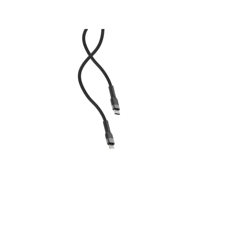 Cable USB-C a Lightning LINQ byELEMENTS 2 m certificado MFi Negro