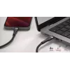 Cable USB-C a Lightning LINQ byELEMENTS 2 m certificado MFi Negro