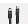 Cable USB-C a Lightning LINQ byELEMENTS 2 m certificado MFi Negro