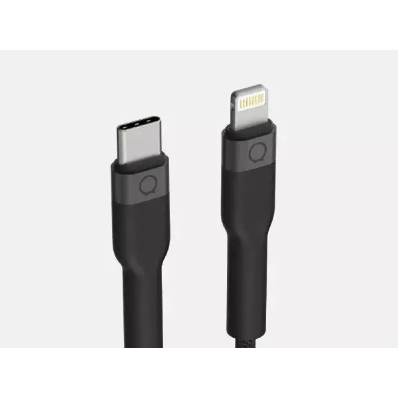 Cable USB-C a Lightning LINQ byELEMENTS 2 m certificado MFi Negro