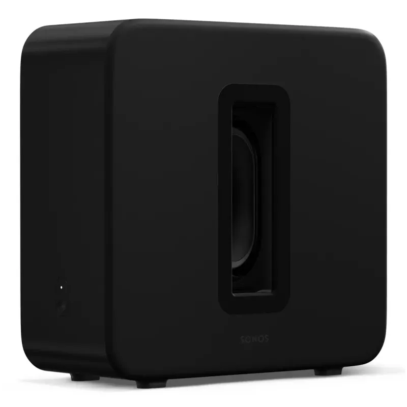 Subwoofer activo Sonos Sub 4 Negro — amplificador Class-D, AC 110–240 V, 40,2×15,8×38,9 cm