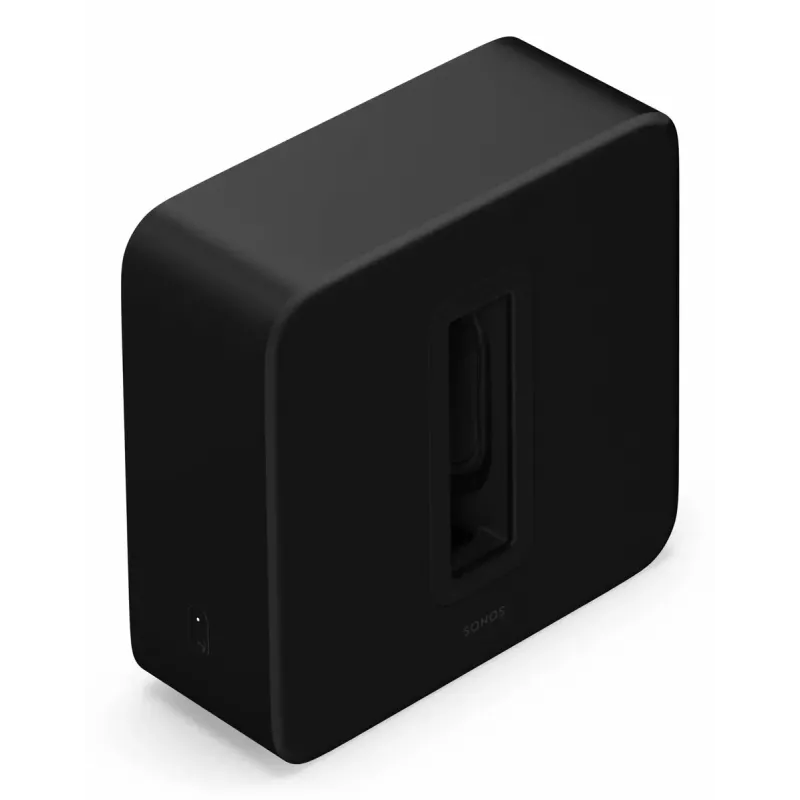 Subwoofer activo Sonos Sub 4 Negro — amplificador Class-D, AC 110–240 V, 40,2×15,8×38,9 cm