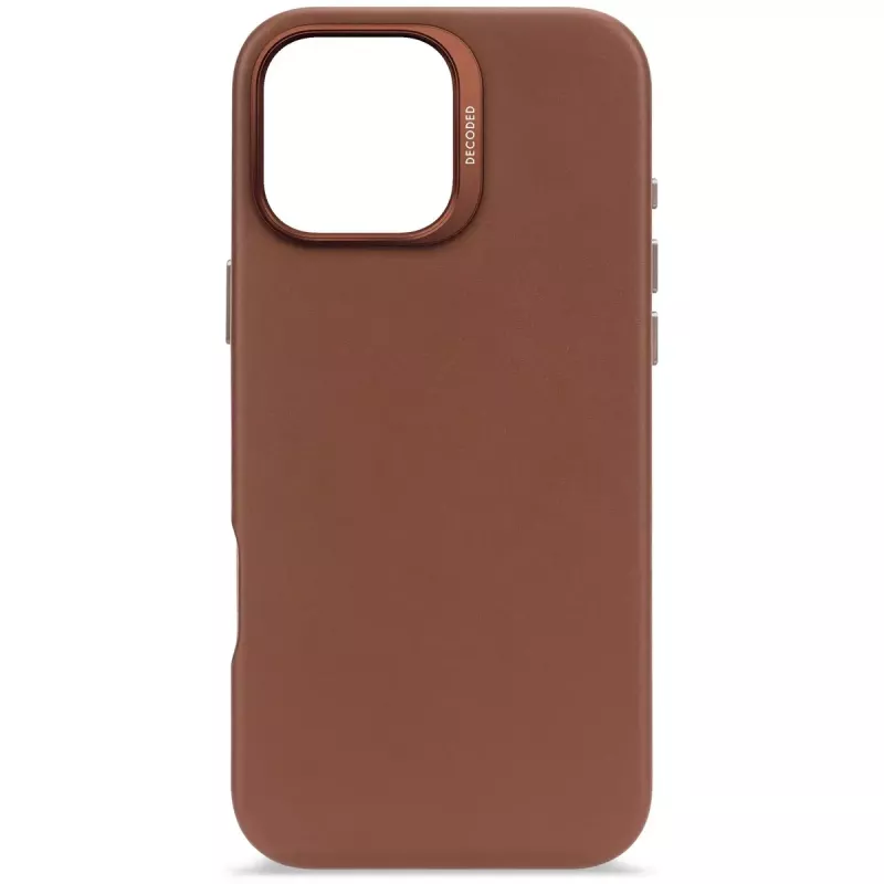 Funda Decoded de piel para iPhone 16 Pro Max 17,5 cm Marrón