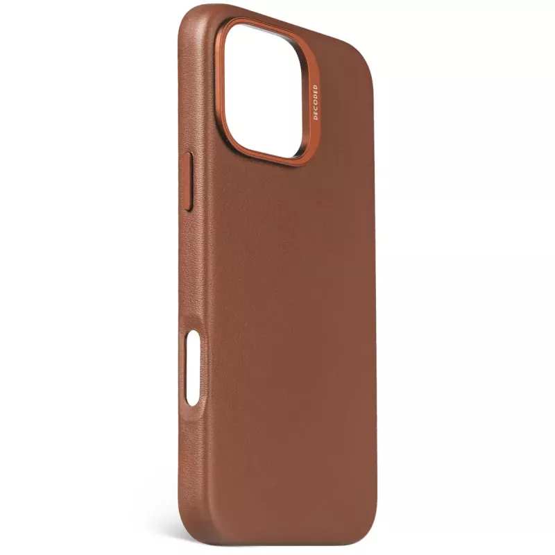 Funda Decoded de piel para iPhone 16 Pro Max 17,5 cm Marrón