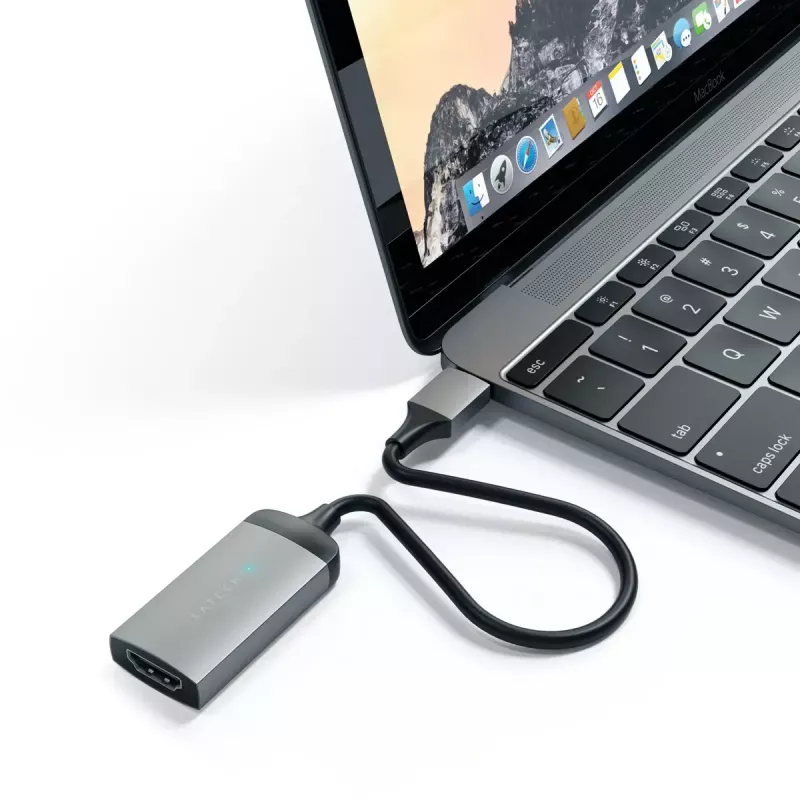 Adaptador gráfico USB Satechi ST-TC4KHAM Gris