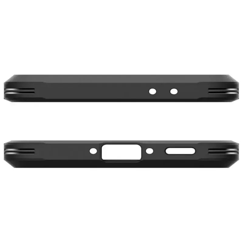 Funda Spigen Tough Armor para Samsung Galaxy A56 5G – negra, cubierta protectora de dos capas