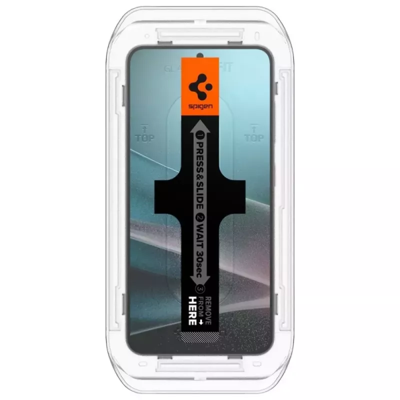 Protector de pantalla de cristal templado con privacidad Spigen Glas.TR EZ FIT HD para Samsung Galaxy S24/S25 — 2 uds.