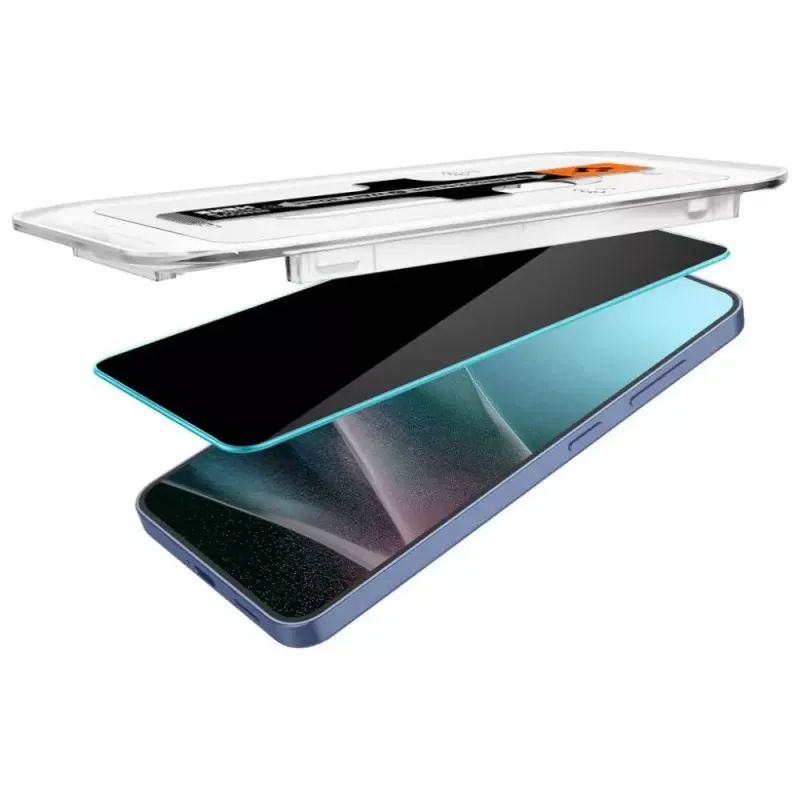 Protector de pantalla de cristal templado con privacidad Spigen Glas.TR EZ FIT HD para Samsung Galaxy S24/S25 — 2 uds.