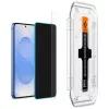 Protector de pantalla de cristal templado con privacidad Spigen Glas.TR EZ FIT HD para Samsung Galaxy S24/S25 — 2 uds.