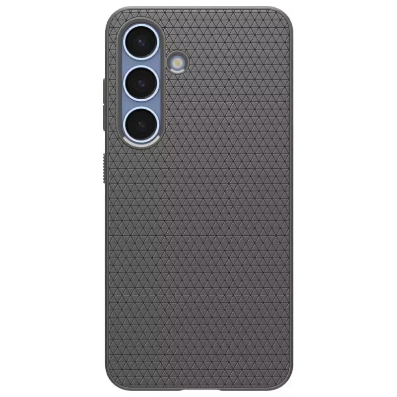 Funda protectora Spigen Liquid Air para Galaxy S25 — Marble Gris, delgada, amortiguadora de impactos