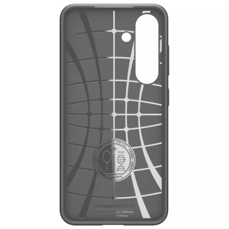 Funda protectora Spigen Liquid Air para Galaxy S25 — Marble Gris, delgada, amortiguadora de impactos