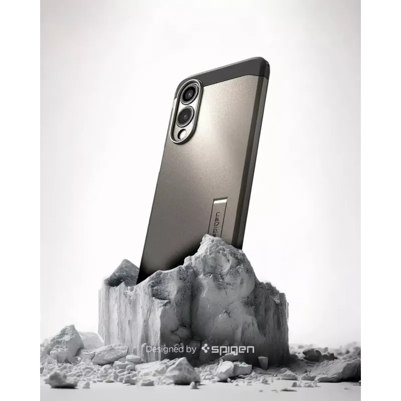Funda Spigen Galaxy S25 Edge Tough Armor AI MagFit Gunmetal