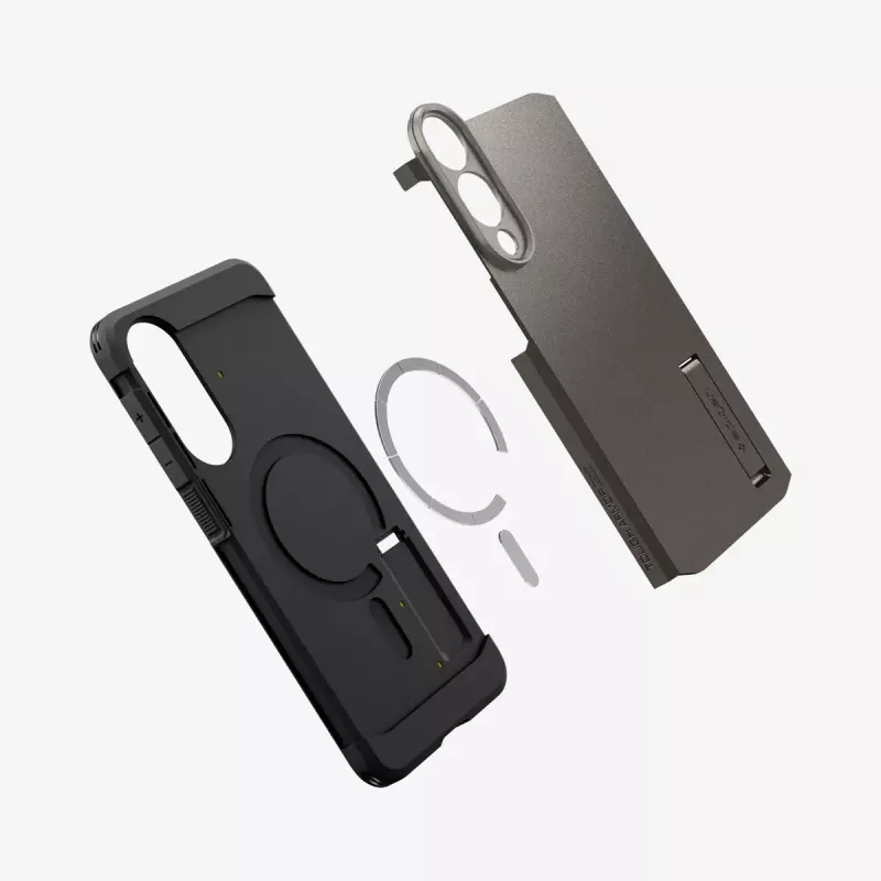 Funda Spigen Galaxy S25 Edge Tough Armor AI MagFit Gunmetal