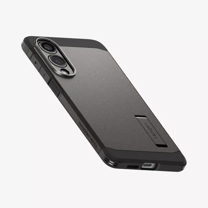 Funda Spigen Galaxy S25 Edge Tough Armor AI MagFit Gunmetal