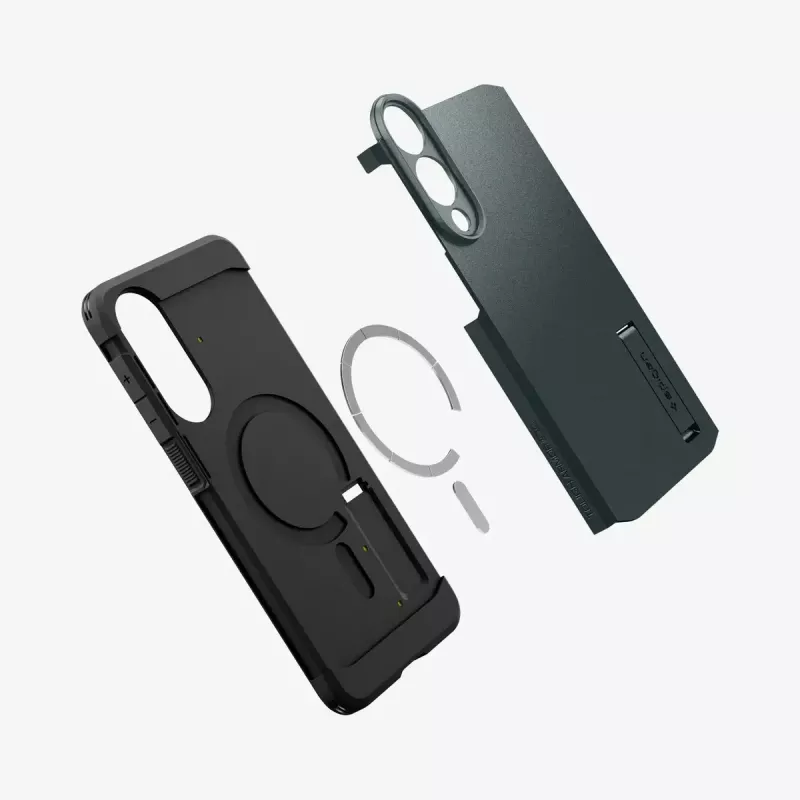 Funda Spigen Galaxy S25 Edge Tough Armor AI Abyss Verde