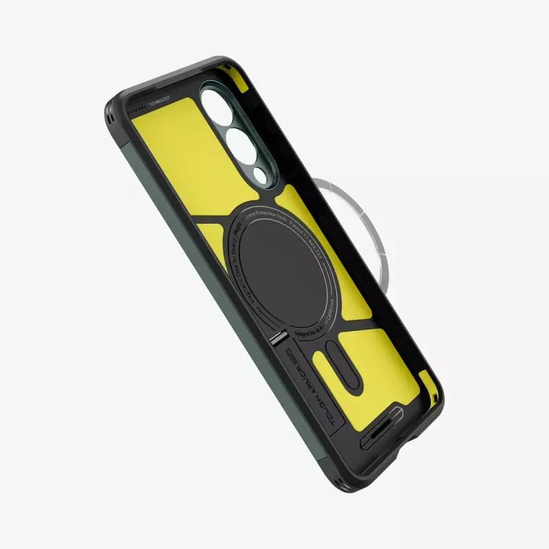 Funda Spigen Galaxy S25 Edge Tough Armor AI Abyss Verde