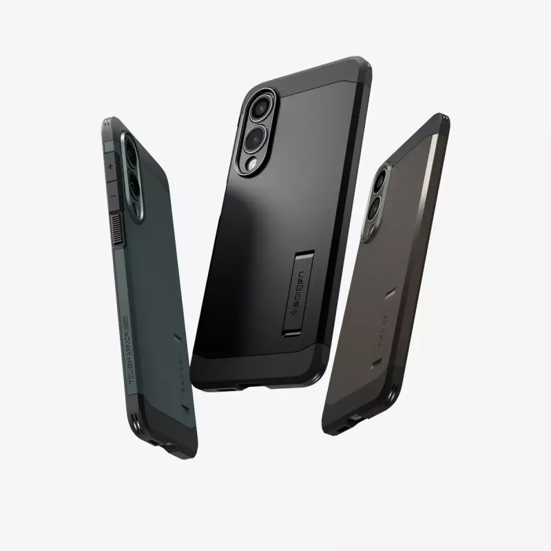 Funda Spigen Galaxy S25 Edge Tough Armor AI Abyss Verde