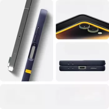 Funda protectora Spigen Nano Pop Mag para Samsung Galaxy Z Flip 7 — Blueberry Navy, compatible con MagSafe