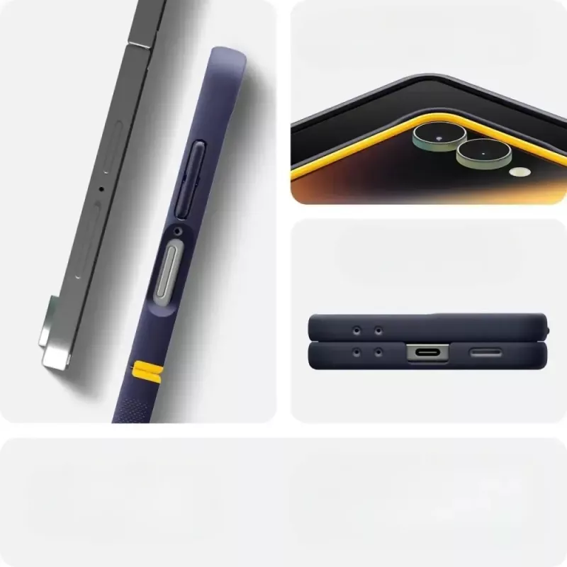 Funda protectora Spigen Nano Pop Mag para Samsung Galaxy Z Flip 7 — Blueberry Navy, compatible con MagSafe