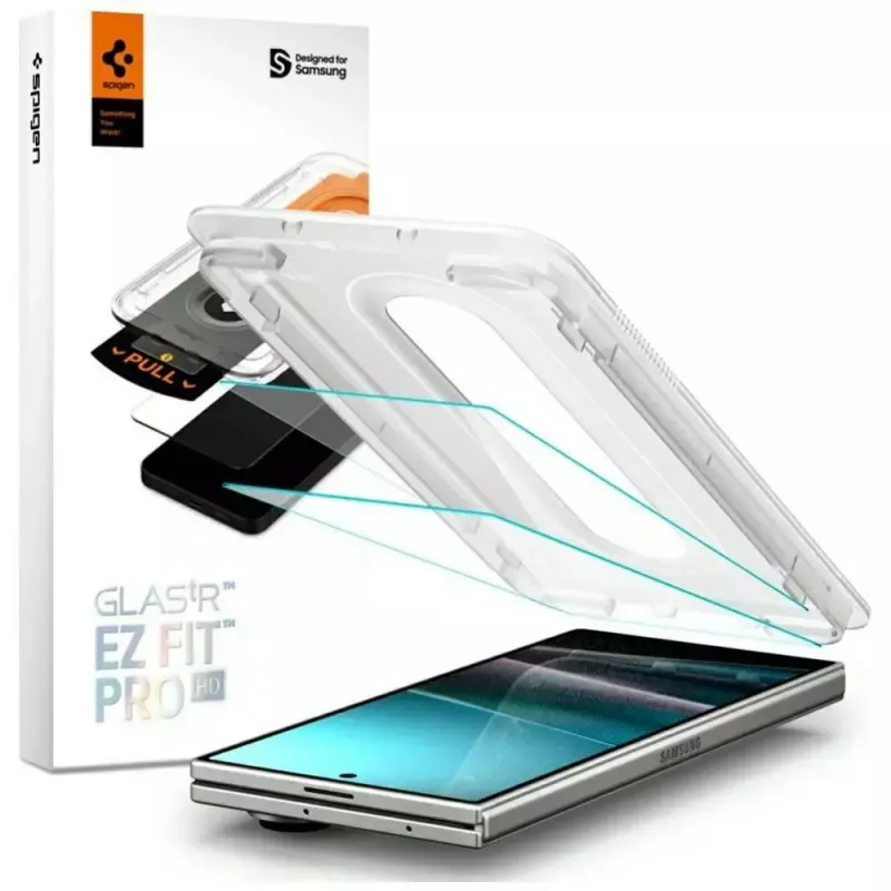 Protector de pantalla Spigen Glas.TR EZ FIT Pro para Samsung Galaxy Z Fold 7 — transparente, 2 uds.
