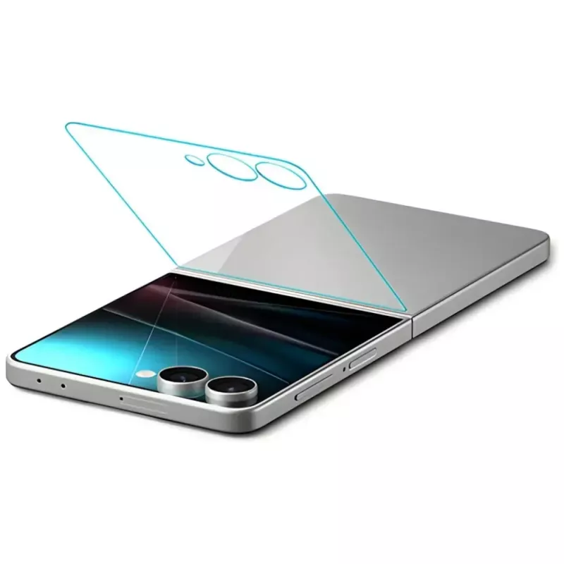 Lámina protectora de pantalla Spigen para Samsung Galaxy Z Flip 7 – HD Clear, lámina protectora transparente ultrafina
