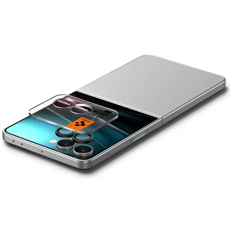 Cristal protector de cámara Spigen para Galaxy Z Flip 7 HD cristal pack de 2