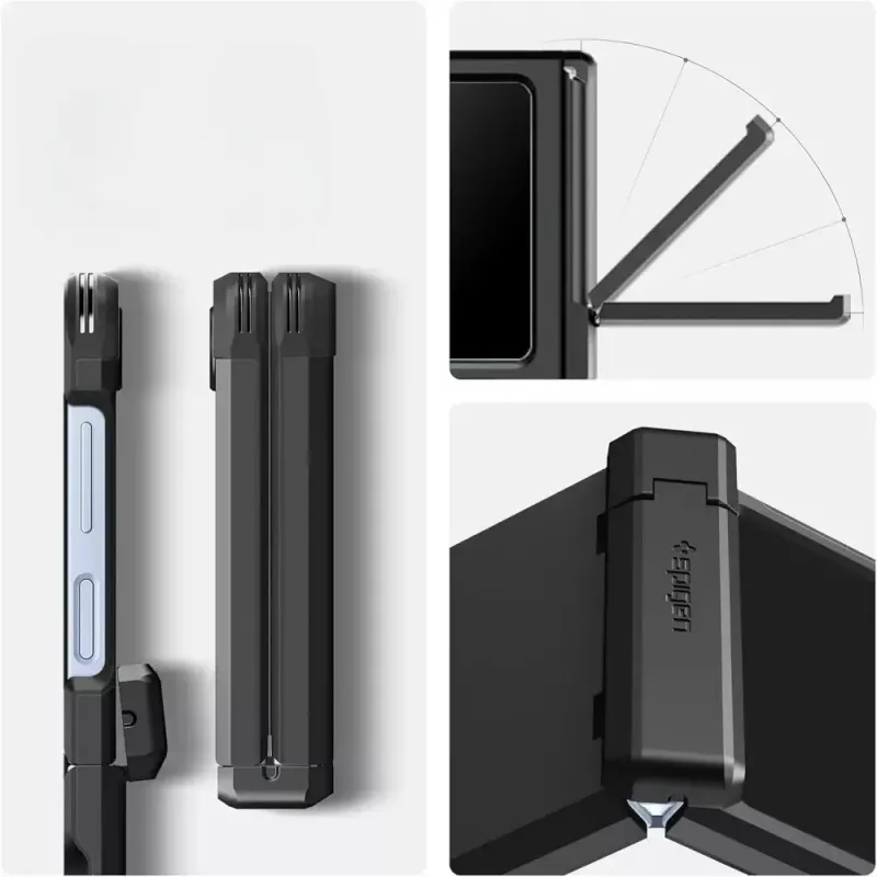 Funda protectora Spigen Tough Armor Pro Mag para Galaxy Z Flip 7 FE — negra
