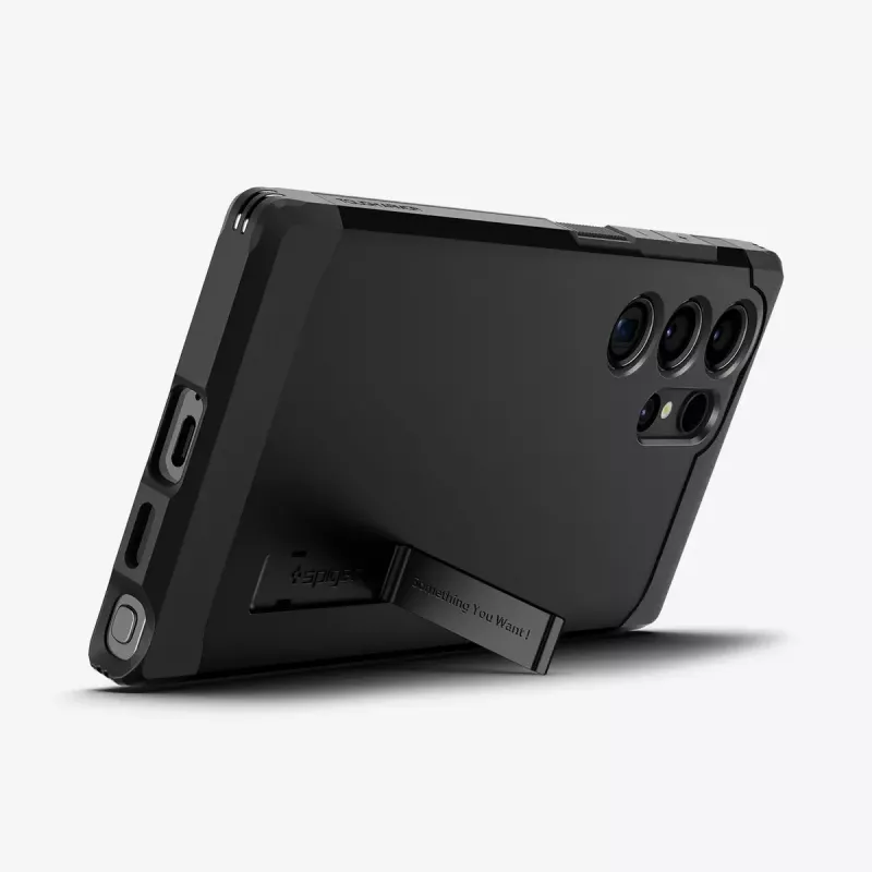 Funda para móvil Spigen Tough Armor negra Galaxy S24 Ultra 17,3 cm