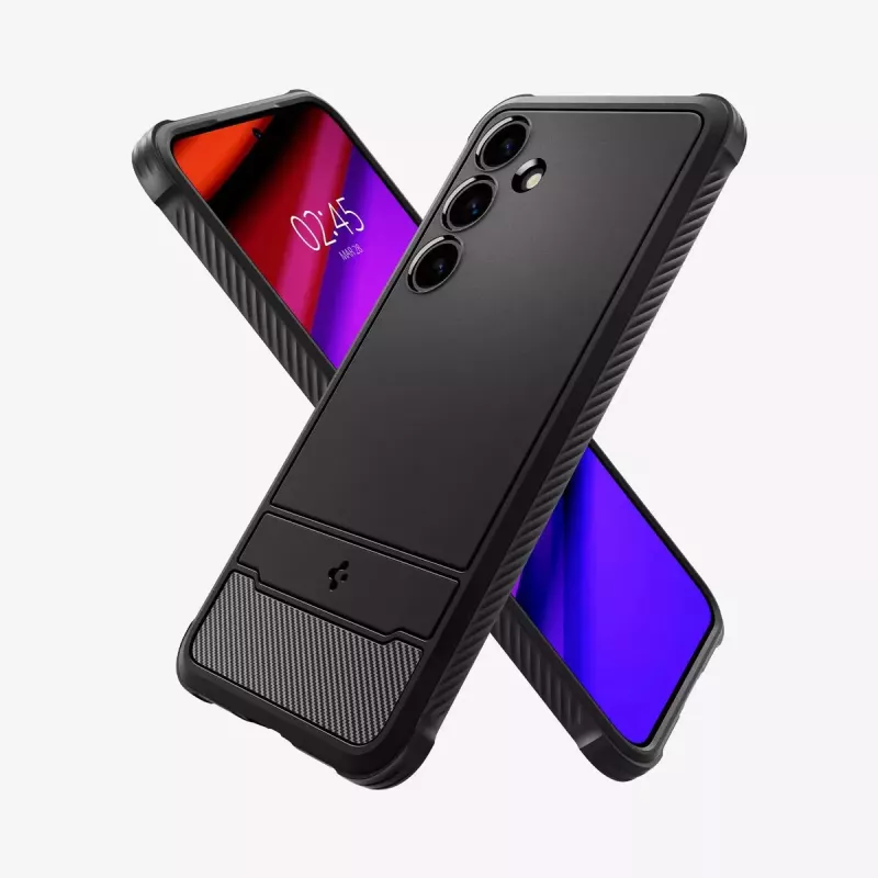 Funda para móvil Spigen Rugged Armor negra Samsung Galaxy S24 15,8 cm