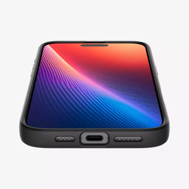 Funda Spigen Liquid Air iPhone 16 Pro Max 17,5 cm negra