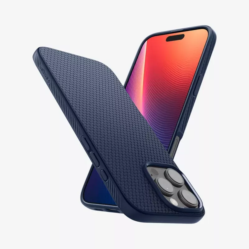 Funda para móvil Spigen Liquid Air navy para iPhone 16 Pro Max