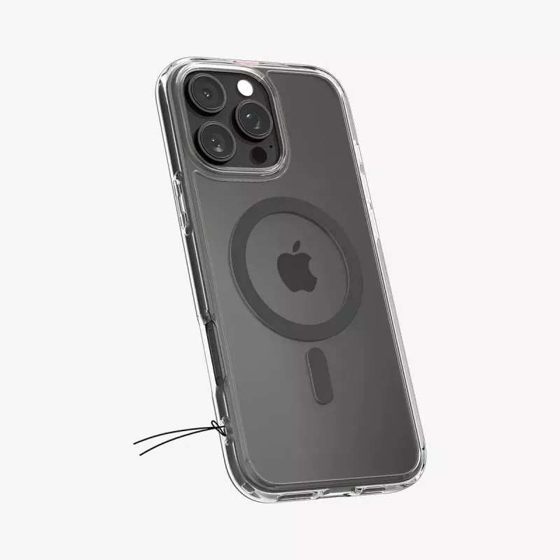Funda para móvil Spigen Ultra Hybrid (MagFit) 17,5 cm grafito transparente