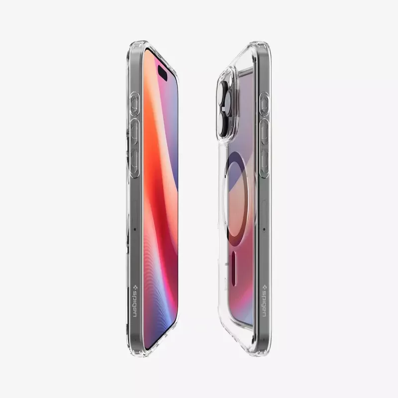 Funda para móvil Spigen Ultra Hybrid (MagFit) 17,5 cm grafito transparente