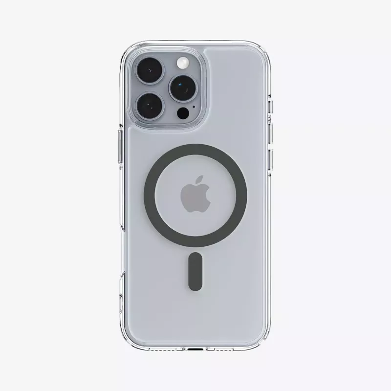 Funda para móvil Spigen Ultra Hybrid (MagFit) 17,5 cm grafito transparente
