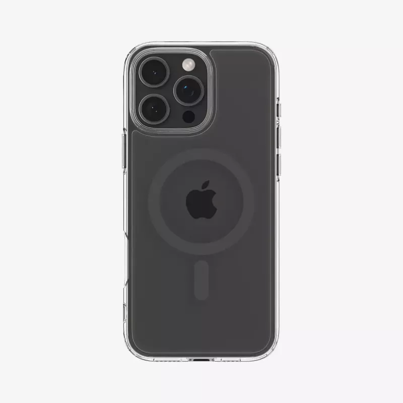 Funda para móvil Spigen Ultra Hybrid (MagFit) 17,5 cm grafito transparente