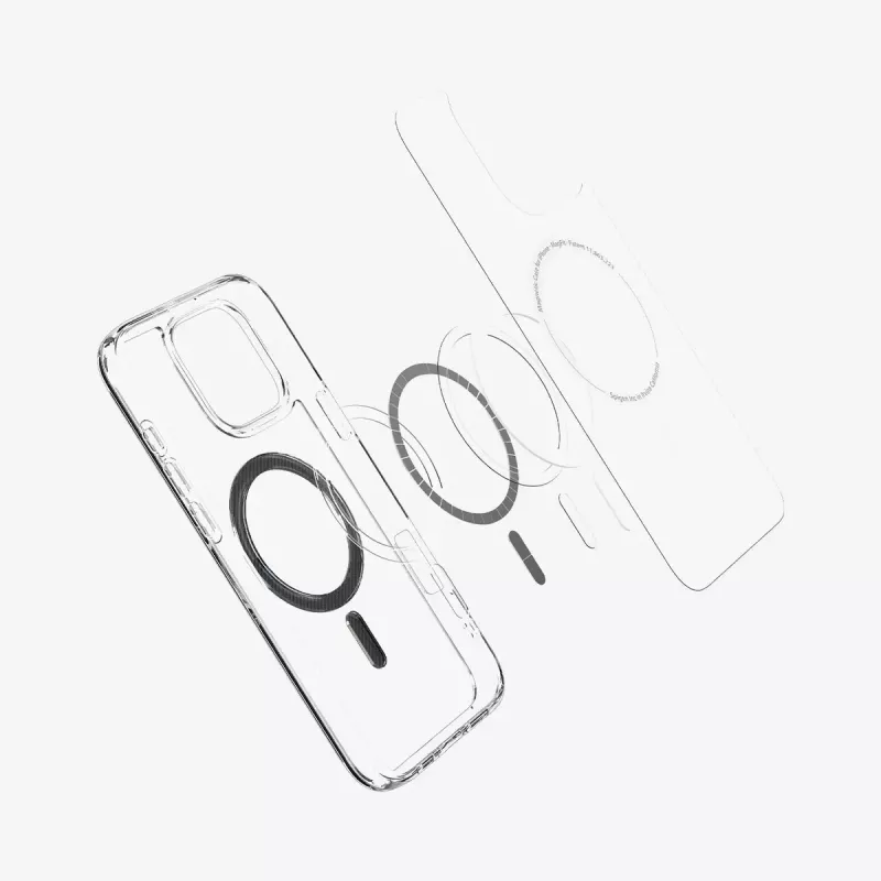 Funda para móvil Spigen Ultra Hybrid (MagFit) 17,5 cm transparente