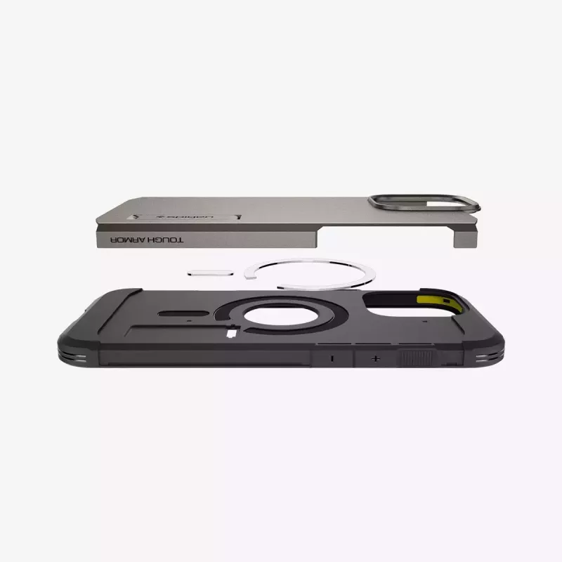 Funda para móvil Spigen Tough Armor AI MagFit funda gris 17,5 cm