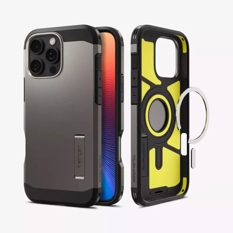 Funda para móvil Spigen Tough Armor AI MagFit funda gris 17,5 cm
