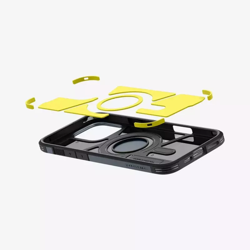 Funda para móvil Spigen Tough Armor AI funda gris para iPhone 16 Pro Max